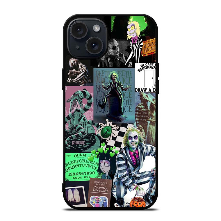 BEETLEJUICE TIM BURTON COLLAGE iPhone 15 Plus Case Cover