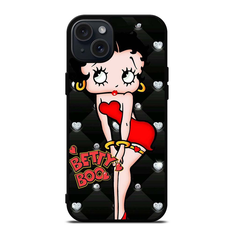 BETTY BOOP DIAMOND POLKADOT iPhone 15 Plus Case Cover