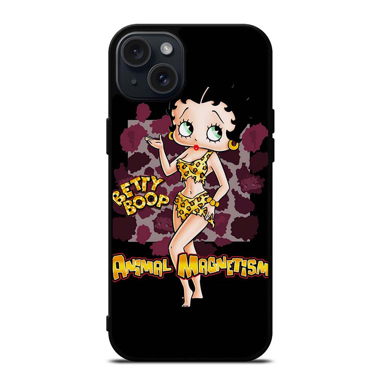 BETTY BOOP LEOPARD iPhone 15 Plus Case Cover