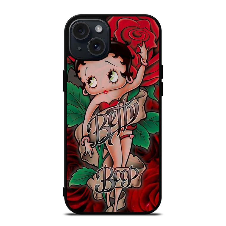 BETTY BOOP ROSE iPhone 15 Plus Case Cover