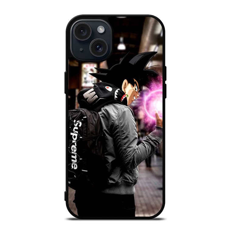 BLACK GOKU SUPREME iPhone 15 Plus Case Cover BLACK GOKU SUPREME iPhone 15 Plus Case Cover