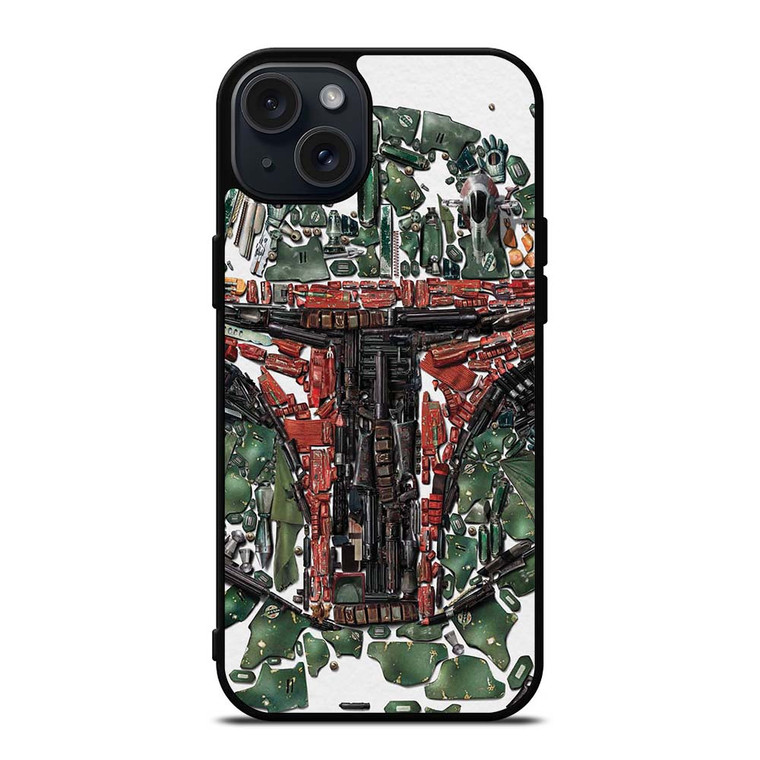 BOBA FETT STAR WARS MOZAIC iPhone 15 Plus Case Cover