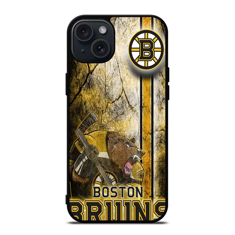 BOSTON BRUINS HOCKEY TEAM LOGO iPhone 15 Plus Case Cover