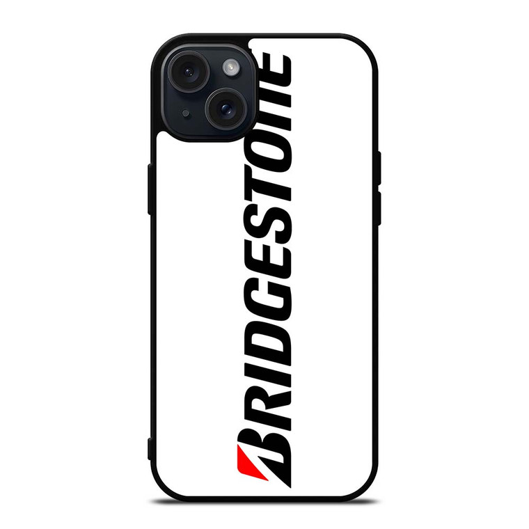 BRIDGESTONE TIRE LOGO WHITE iPhone 15 Plus Case Cover