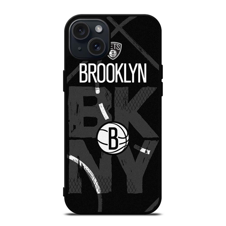 BROOKLYN NETS BASEBALL LOGO NBA iPhone 15 Plus Case Cover