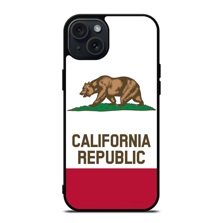 CALIFORNIA REPUBLIC FLAG iPhone 15 Plus Case Cover