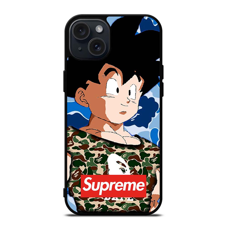 CAMO GOHAN BAPE SUPREME iPhone 15 Plus Case Cover