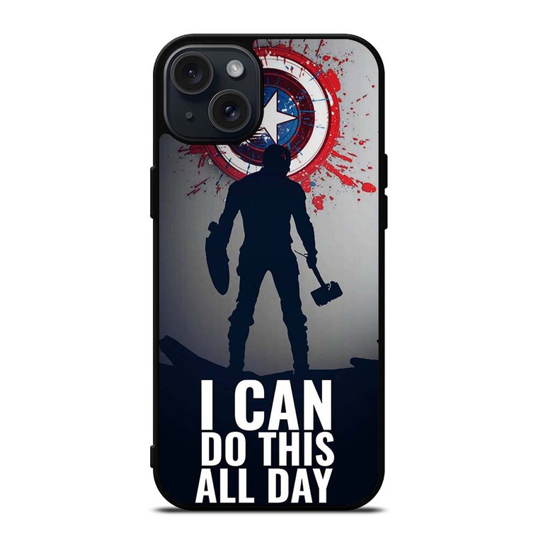 CAPTAIN AMERICA QUOTE iPhone 15 Plus Case Cover