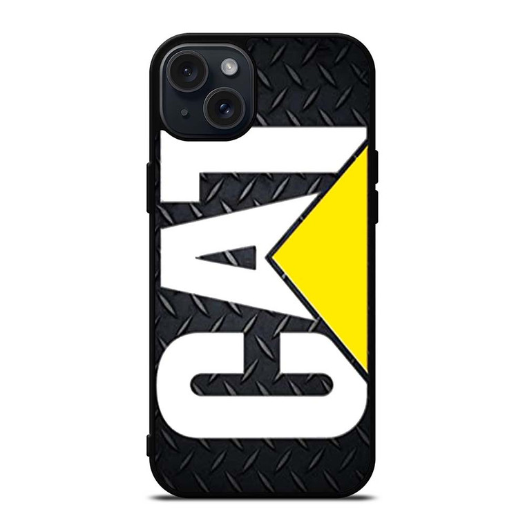 CATERPILLAR CAT METAL BLACK iPhone 15 Plus Case Cover