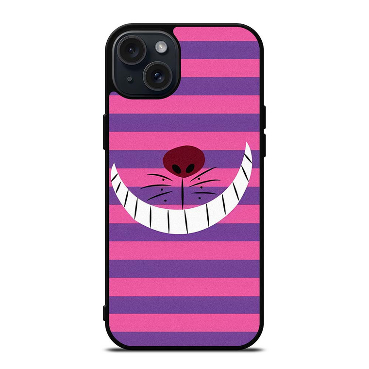 CHESHIRE CAT STRIPE iPhone 15 Plus Case Cover