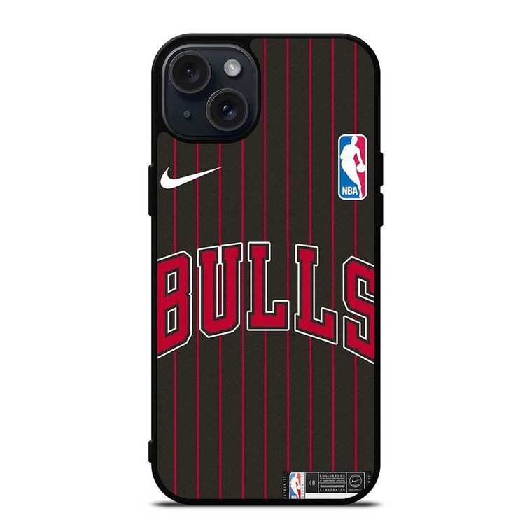 CHICAGO BULLS NIKE NBA STRIPE iPhone 15 Plus Case Cover