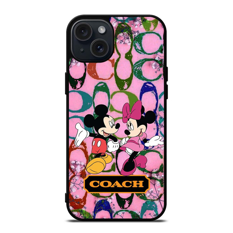 COACH MICKEY MINNIE MOUSE iPhone 15 Plus Case Cover