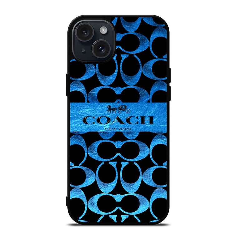 COACH NEW YORK BLUE 2 iPhone 15 Plus Case Cover