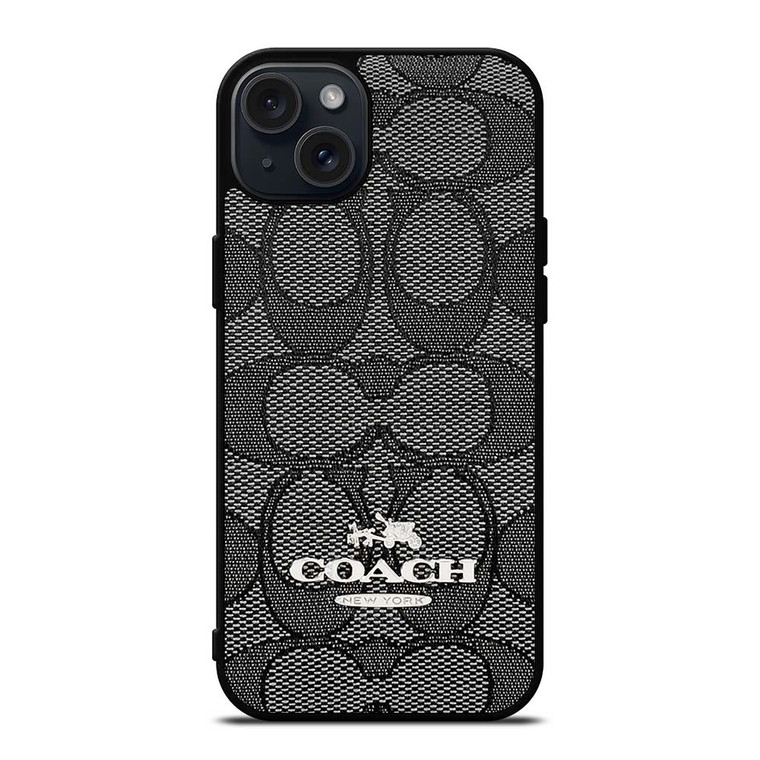 COACH NEW YORK CHARLIE SIGNATURE iPhone 15 Plus Case Cover