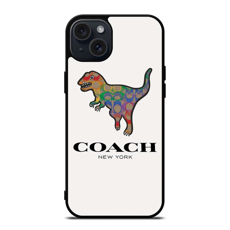 COACH NEW YORK DINOSAUR iPhone 15 Plus Case Cover