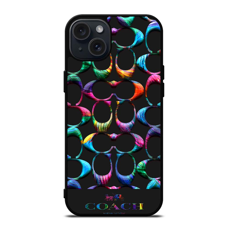 COACH NEW YORK RAINBOW 2 iPhone 15 Plus Case Cover COACH NEW YORK RAINBOW 2 iPhone 15 Plus Case Cover