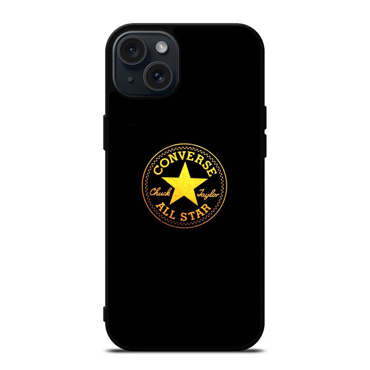 CONVERSE ALL STAR GOLD LOGO iPhone 15 Plus Case Cover