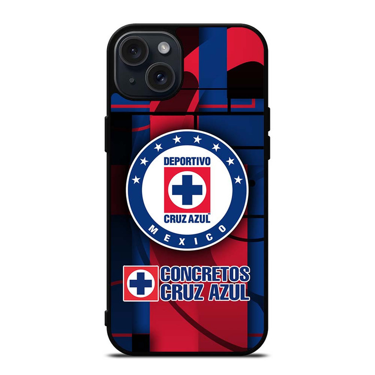 CRUZ AZUL SOCCER LOGO iPhone 15 Plus Case Cover
