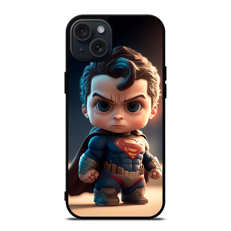 CUTE SUPERMAN DC HEROES iPhone 15 Plus Case Cover