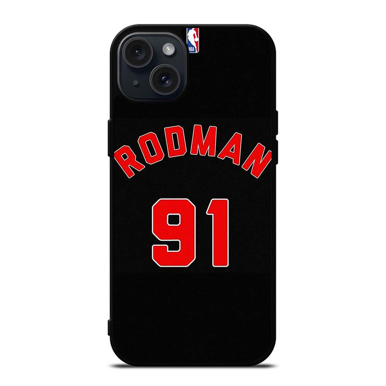 DENNIS RODMAN CHICAGO BULLS iPhone 15 Plus Case Cover