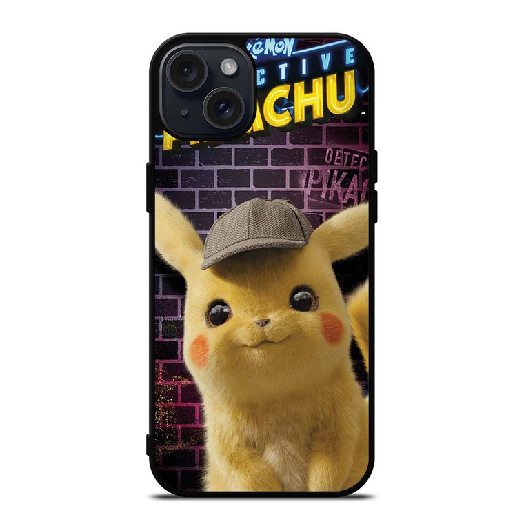 DETECTIVE PIKACHU CUTE POKEMON iPhone 15 Plus Case Cover