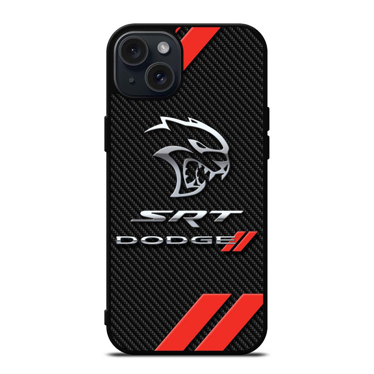 DODGE SRT CARBON LOGO iPhone 15 Plus Case Cover