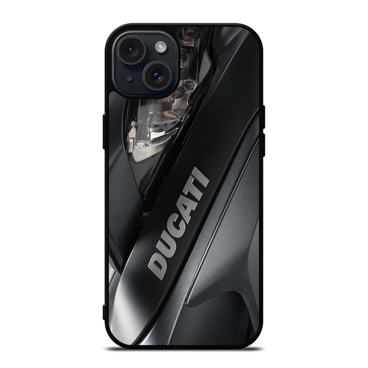 DUCATI BLACK LOGO EMBLEM iPhone 15 Plus Case Cover