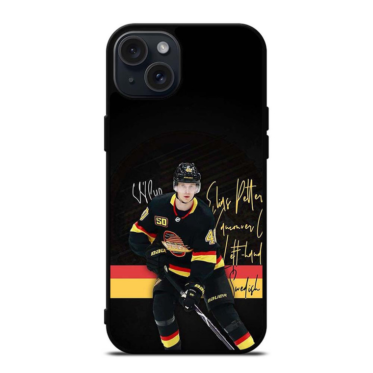 ELIAS PETTERSON VANCOUVER CANUCKS iPhone 15 Plus Case Cover