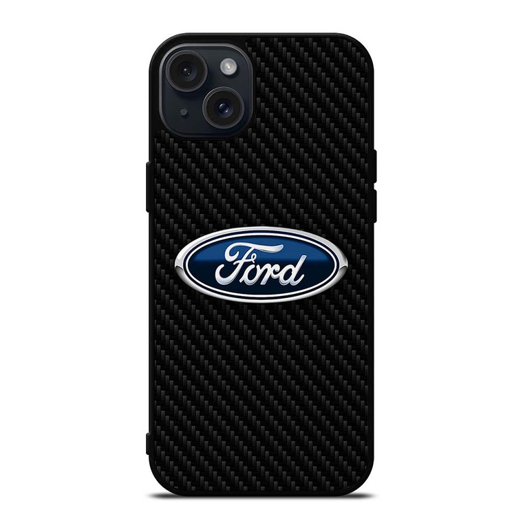 FORD CARBON LOGO iPhone 15 Plus Case Cover