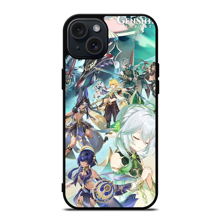 GENSHIN IMPACT MOBILE GAME CHARACTERS iPhone 15 Plus Case Cover