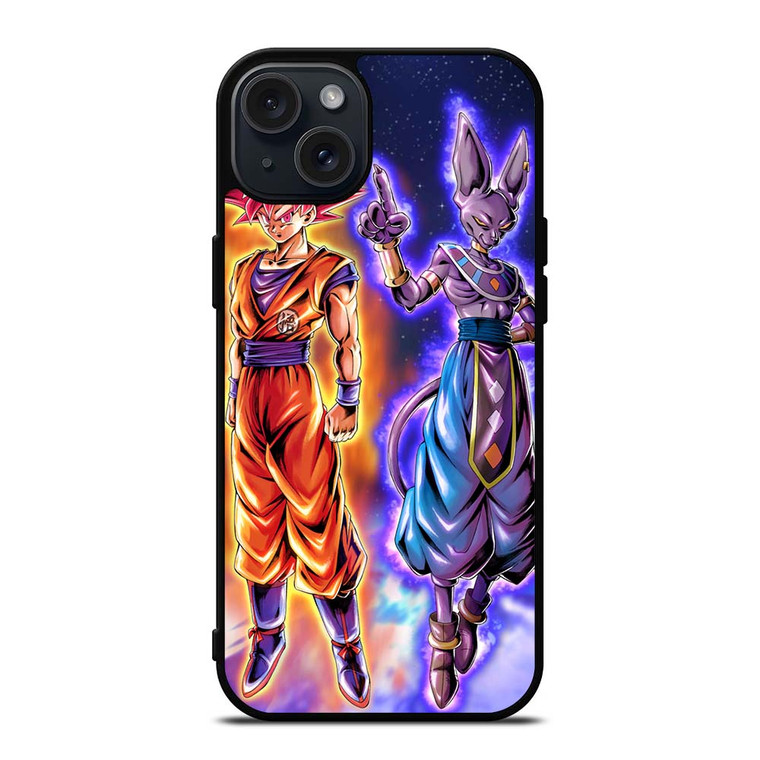 GOKU VS BEERUS DRAGON BALL iPhone 15 Plus Case Cover