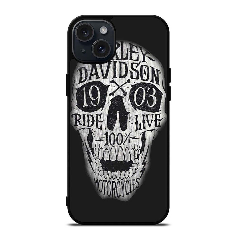 HARLEY DAVIDSON 1903 SKULL iPhone 15 Plus Case Cover