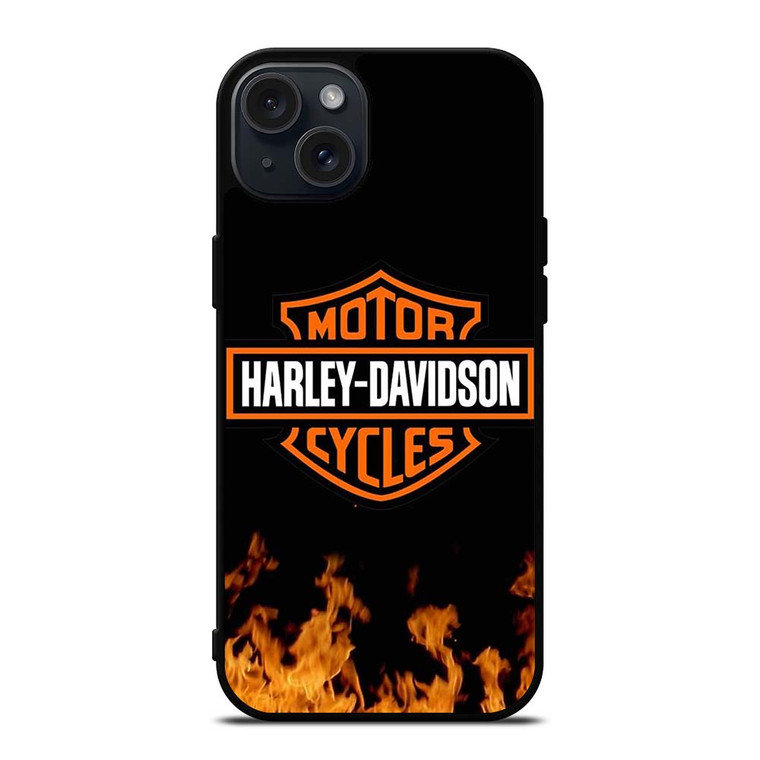 HARLEY DAVIDSON FIRE LOGO iPhone 15 Plus Case Cover