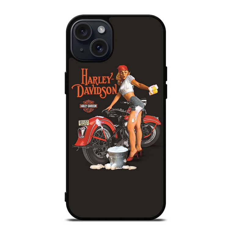 HARLEY DAVIDSON SEXY GIRL iPhone 15 Plus Case Cover