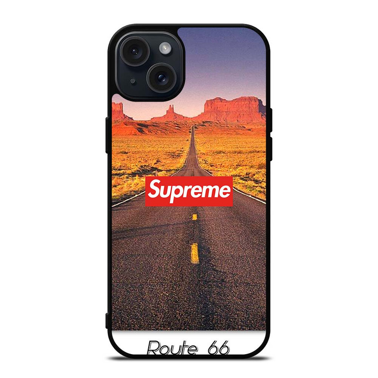 HISTORICAL ROUTE 66 US SUPREME iPhone 15 Plus Case Cover