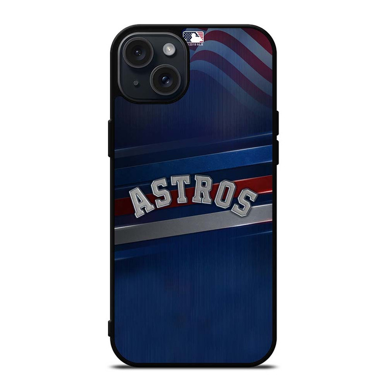 HOUSTON ASTROS AMERICAN FLAG iPhone 15 Plus Case Cover