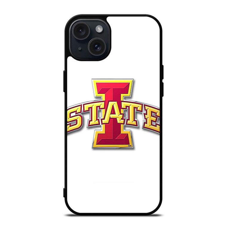 IOWA STATE CYCLONES WHITE iPhone 15 Plus Case Cover