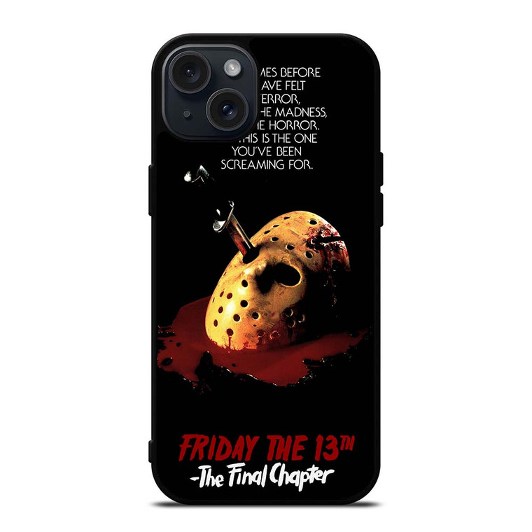 JASON FRIDAY THE 13TH HORROR MOVIE iPhone 15 Plus Case Cover