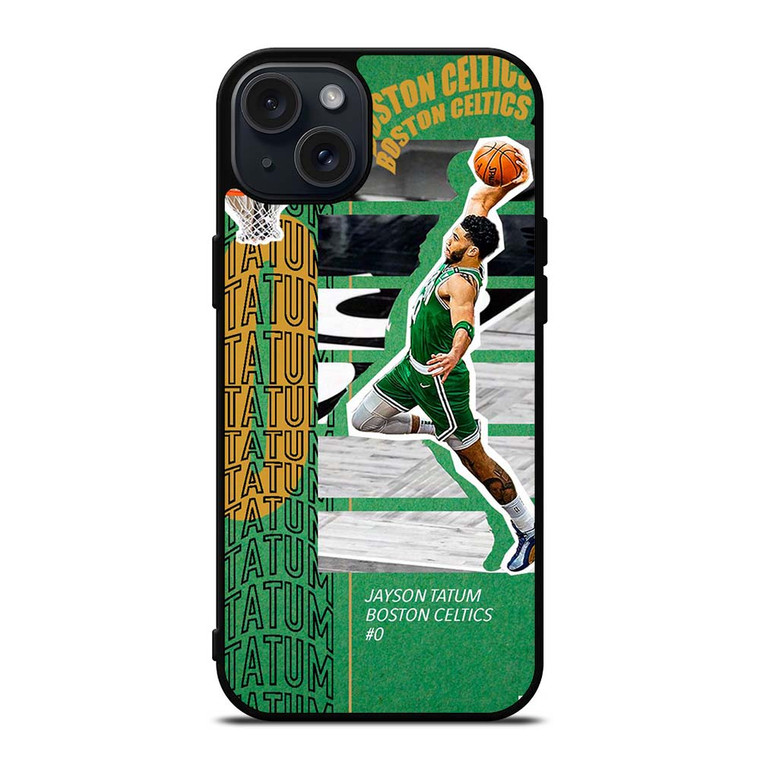 JAYSON TATUM DUNK BOSTON CELTICS iPhone 15 Plus Case Cover