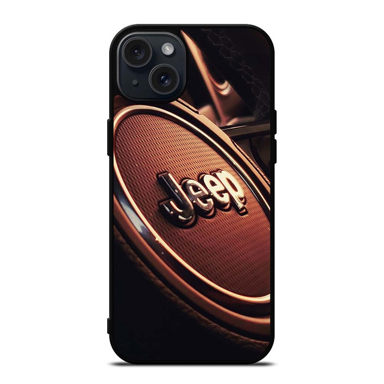 JEEP STEERING WHEEL LOGO iPhone 15 Plus Case Cover