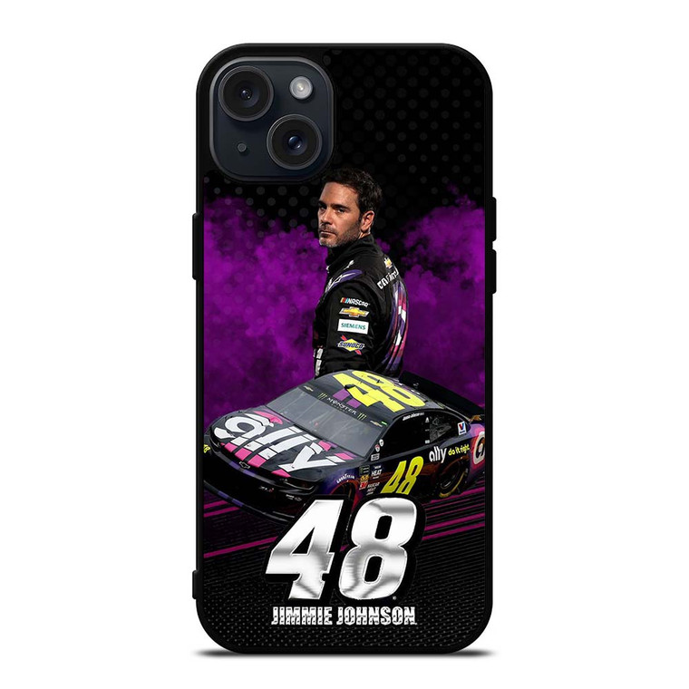 JIMMIE JOHNSON 48 NASCAR iPhone 15 Plus Case Cover