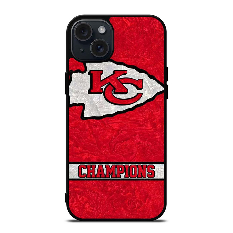 KANSAS CITY CHIEFS CHAMPIONS iPhone 15 Plus Case Cover