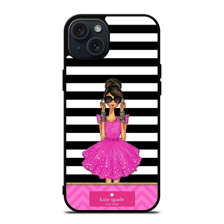 KATE SPADE PINK GIRLS iPhone 15 Plus Case Cover