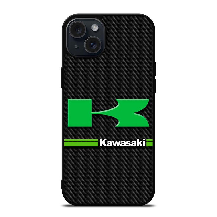 KAWASAKI LOGO CARBOON iPhone 15 Plus Case Cover