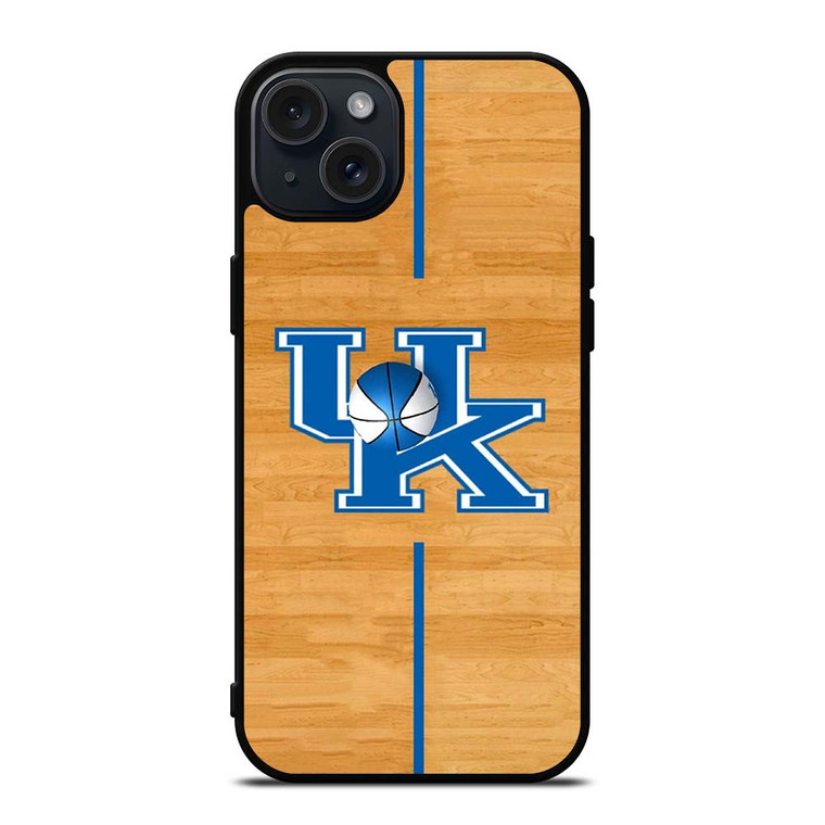 KENTUCKY WILDCATS WOODEN SYMBOL iPhone 15 Plus Case Cover