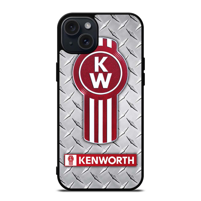 KENWORTH TRUCKS METAL PLATE iPhone 15 Plus Case Cover KENWORTH TRUCKS METAL PLATE iPhone 15 Plus Case Cover