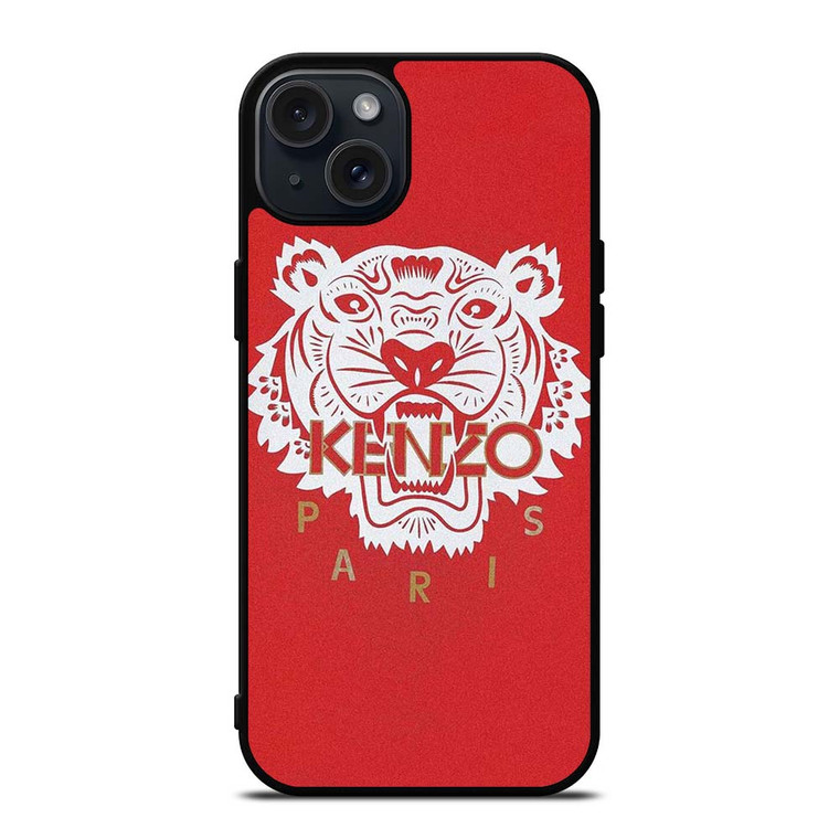 KENZO PARIS TIGER RED iPhone 15 Plus Case Cover