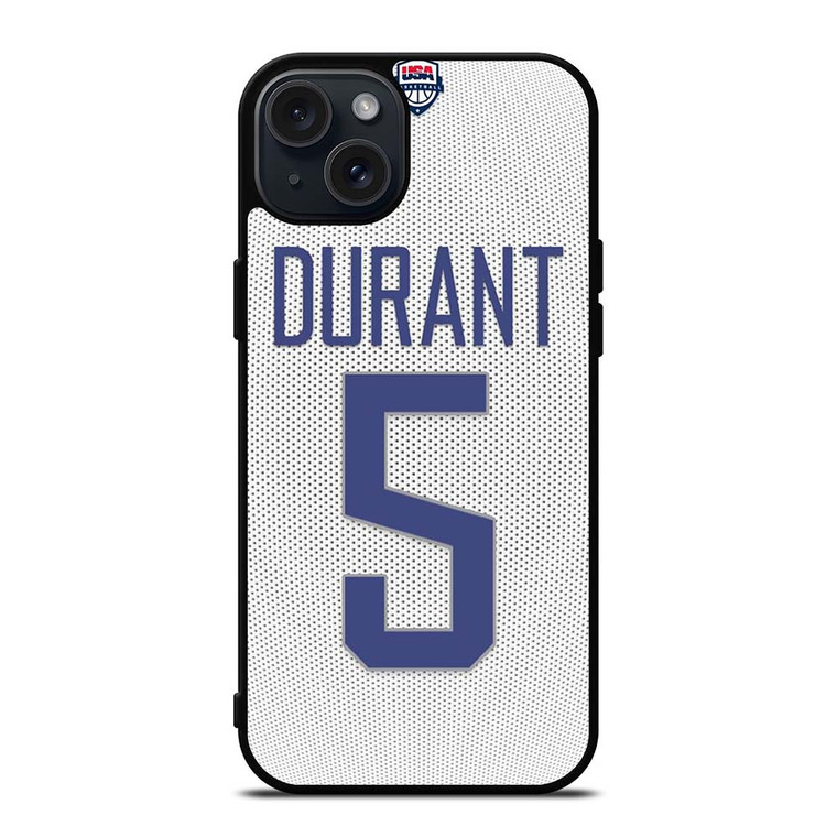 KEVIN DURANT USA BASKETBALL iPhone 15 Plus Case Cover KEVIN DURANT USA BASKETBALL iPhone 15 Plus Case Cover