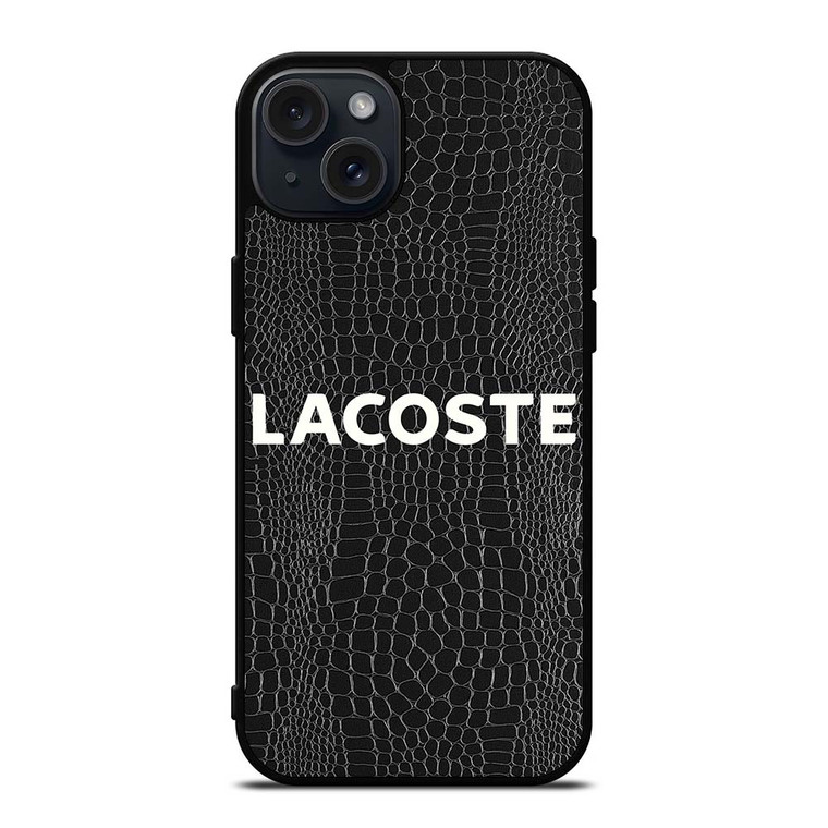 LACOSTE CROCODILE SKIN iPhone 15 Plus Case Cover LACOSTE CROCODILE SKIN iPhone 15 Plus Case Cover