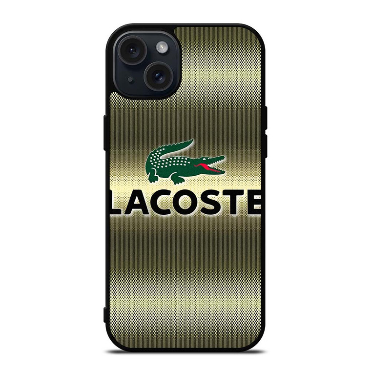 LACOSTE GOLD EMBLEM iPhone 15 Plus Case Cover